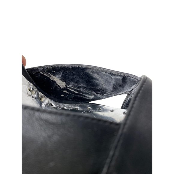 BCBG Black Double Ankle Strap 5.5” Platform Stiletto Size 8 - Picture 10 of 16